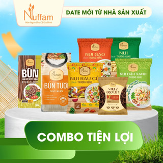 (Combo Nui+ Bún) Nui Vàng, Nui Lứt, Nui Rau Quả, Nui Gạo, Nui Đậu Xanh, Bún Tươi Sấy Khô, Bún Gạo Lứt