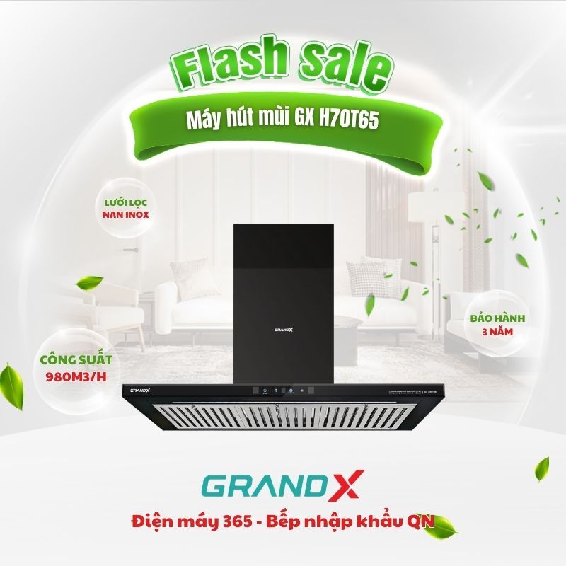 Máy Hút Mùi Áp Tường GrandX GX H70T65 – Thiết Kế Châu Âu, Vận Hành Êm
