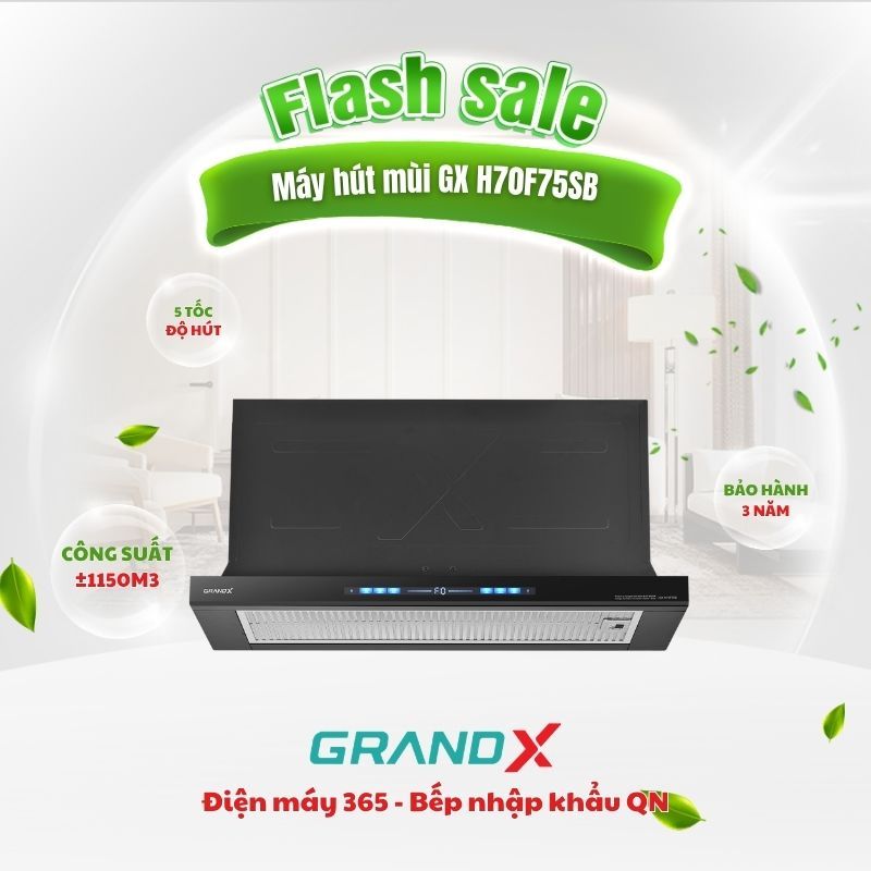 Máy Hút Mùi Âm Tủ GrandX GX H70F75B Cao Cấp - Công Suất Mạnh, Êm Ái