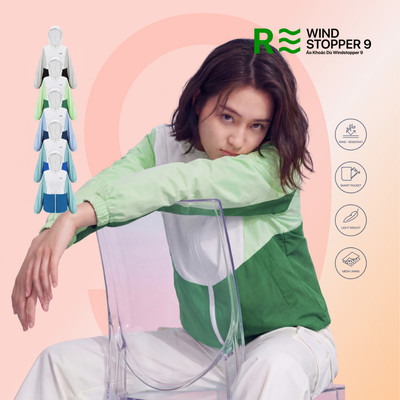 Áo khoác dù Unisex LIMEORANGE 2 lớp chắn gió trượt nước Windstopper 9 HU25257401