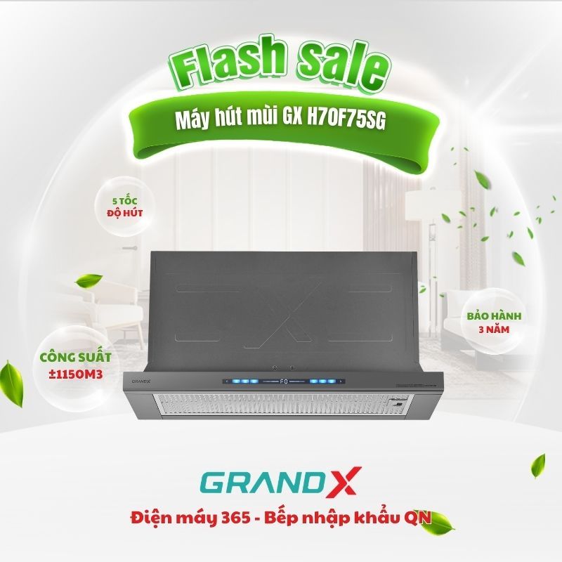Máy Hút Mùi Âm Tủ GrandX GX H70F75G 70cm- Lọc Than Hoạt Tính