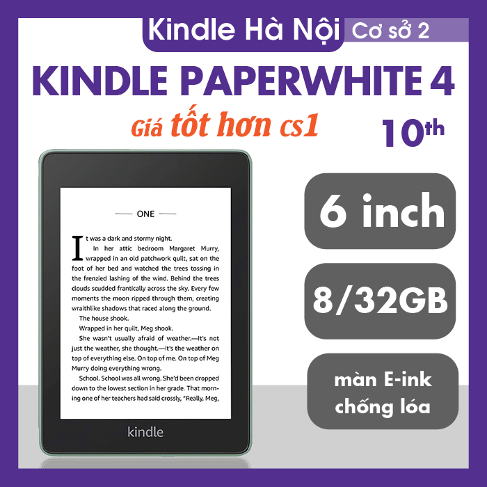 Máy đọc sách Kindle Paperwhite 4 10th - KINDLE PPW4
