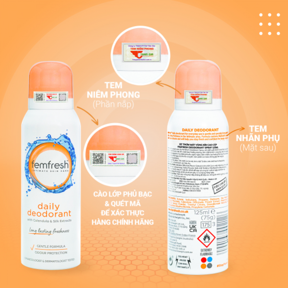 Ảnh 4 của Xịt Thơm Femfresh lưu hương dịu nhẹ & cân bằng pH 125ml