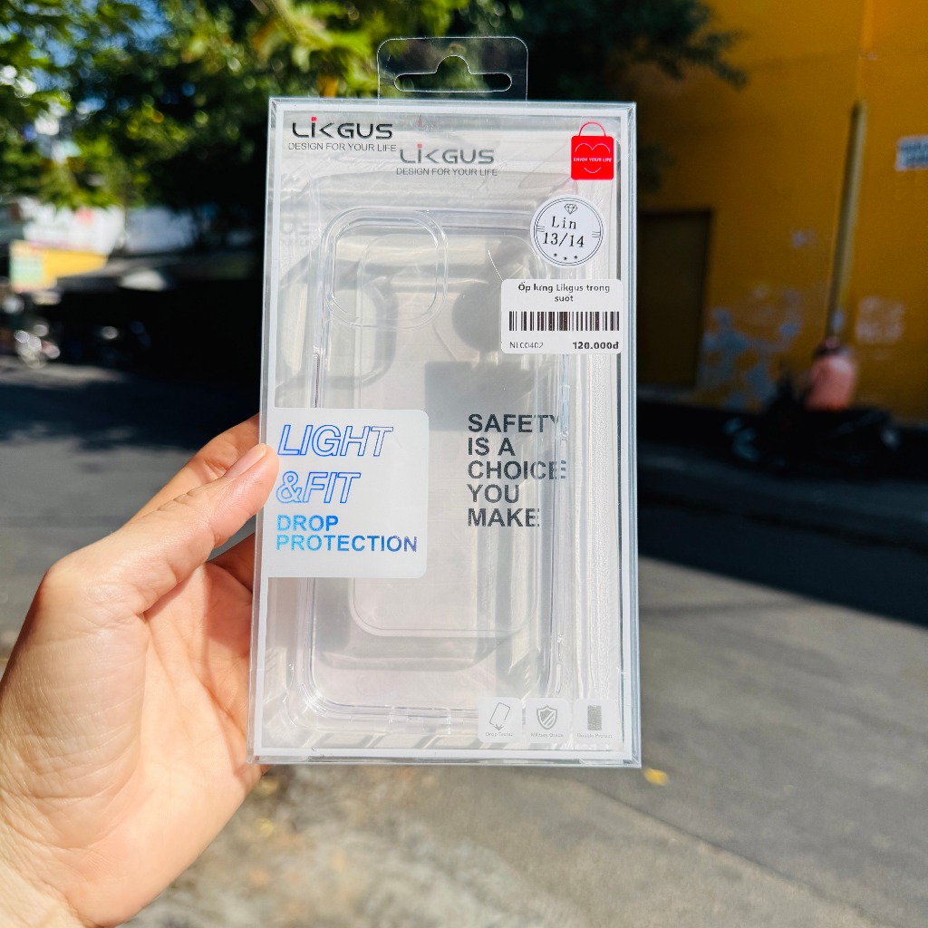Ốp lưng trong suốt iPhone 13, iphone 14 Likgus