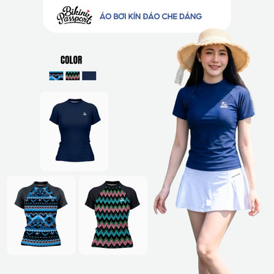 Áo bơi kín nữ che dáng trẻ trung đi biển - Bikini Passport - BSV270_NV