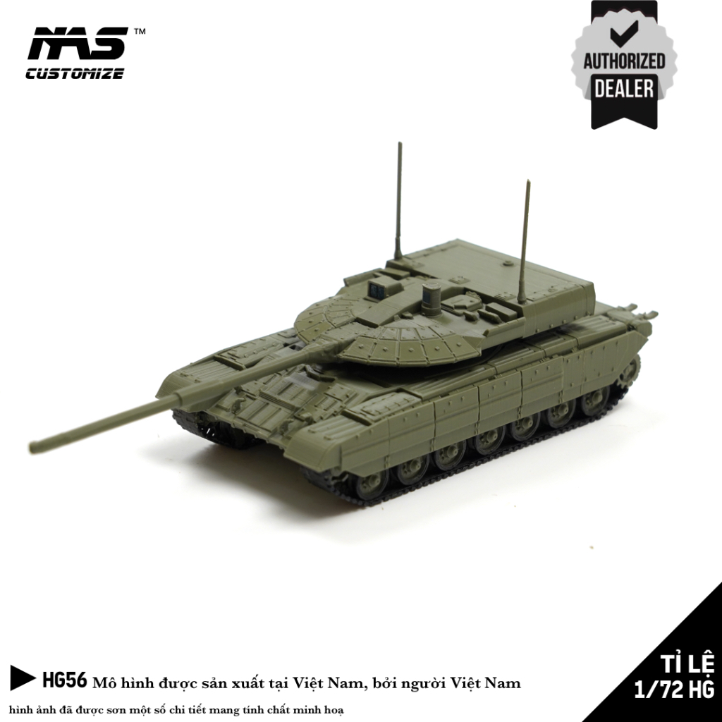 [NAS] Mô hình xe tăng HG Nga Object 640 Black Eagle tỉ lệ 1/72. mô hình lắp ráp xe tăng Nga obj640