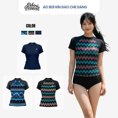 Áo bơi kín nữ che dáng năng động đi biển - Bikini Passport - BSV270_X