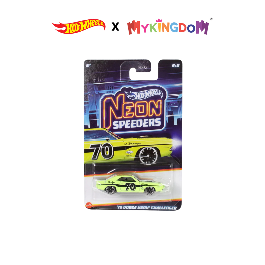 Đồ Chơi Siêu Xe Neon Speeders - 70 DODGE HEMI CHALLENGER HOT WHEELS JKX97/HLH72