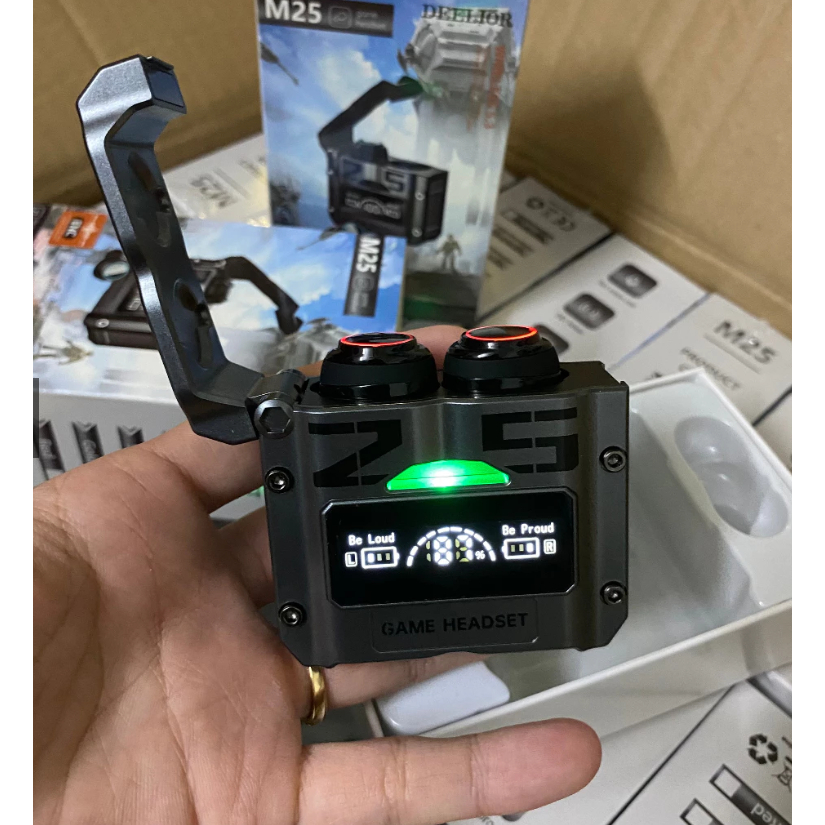 Tai Nghe Bluetooth M25 Pro Gaming phiên bản cao cấp, âm thanh tốt, độ trễ thấp, pin trâu 4-5 tiếng  