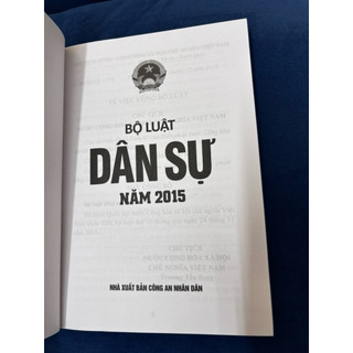 Sách - Bộ luật dân sự năm 2015