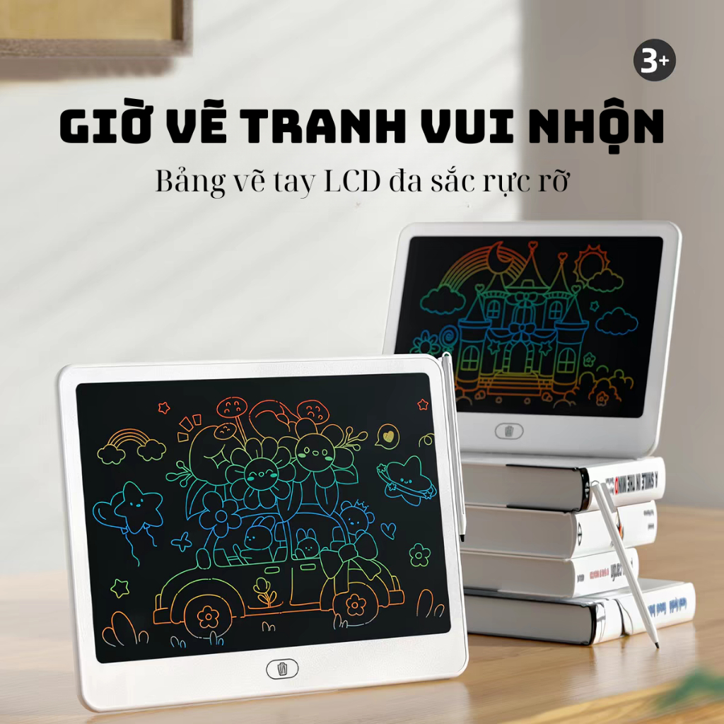Bảng Viết Điện Tử LCD Cho Bé – Viết Xóa Nhiều Lần, Không Hại Mắt