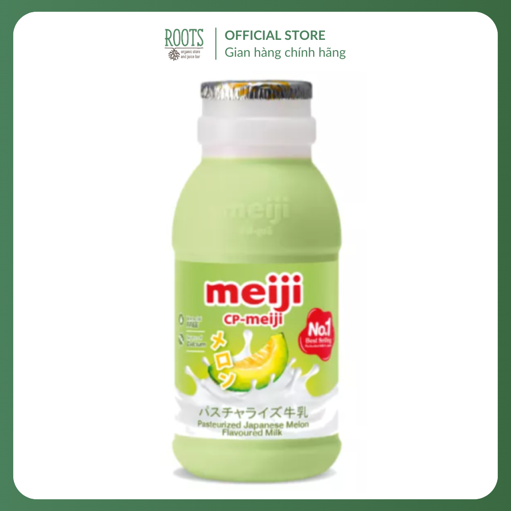 (Ship hỏa tốc) MEIJI - Sữa Tươi Thanh Trùng Vị Dưa Lưới, Pasteurized Japanese Melon Flavoured Milk (