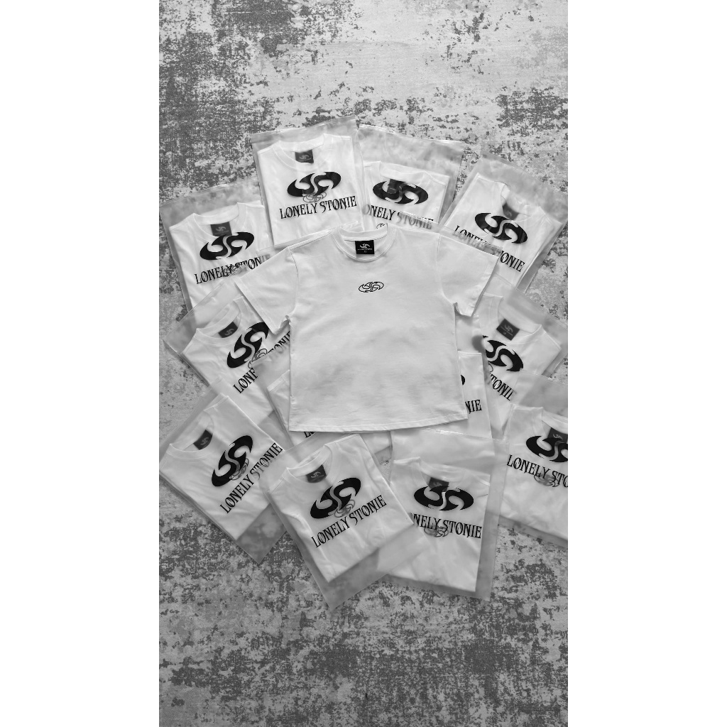 Áo BabyTee Lonely Stonie "EVILBABI", chất liệu Cotton 280GSM, form Regular Fit, hình thêu cá tính, d
