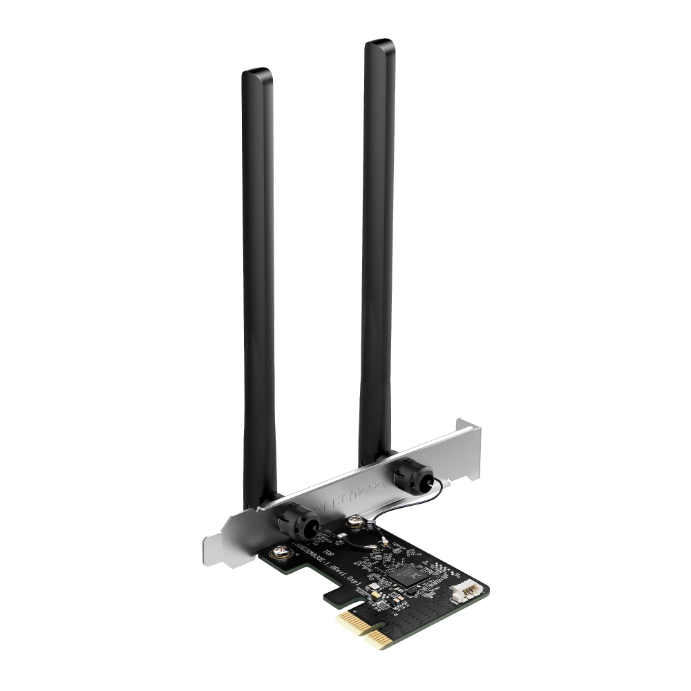 Mercusys MA30E AC1200 PCIe WiFi + Bluetooth Adapter – Card Mạng Không Dây Cho PC, Dual Band 867Mbps 