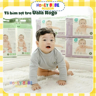 Tã/bỉm UalaRogo sợi tre mềm mại, chống tràn, thấm hút đủ size cho bé 4-30KG | HoneyBebe