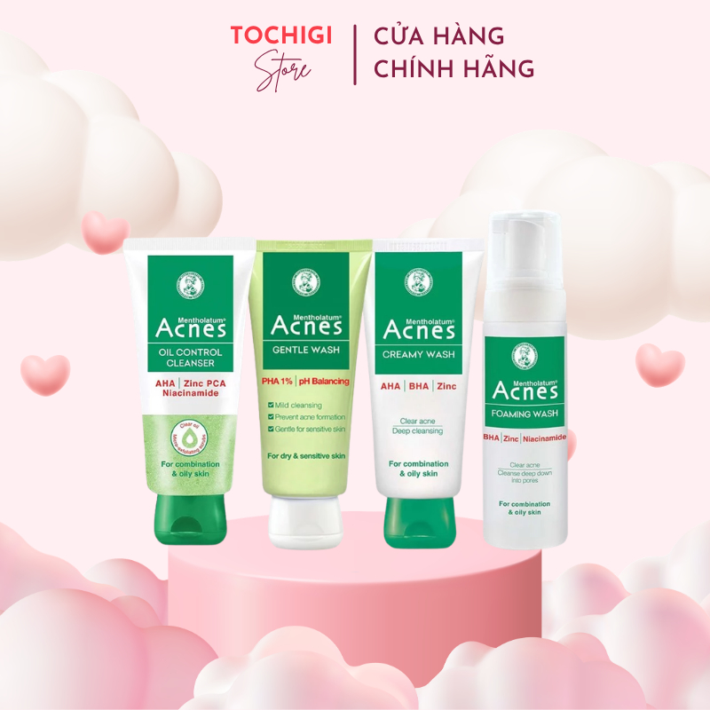 Sữa Rửa Mặt Acnes Kiểm Soát Nhờn,Mụn Acnes Oil Control Cleanser/Creamy Wash/Foaming Wash