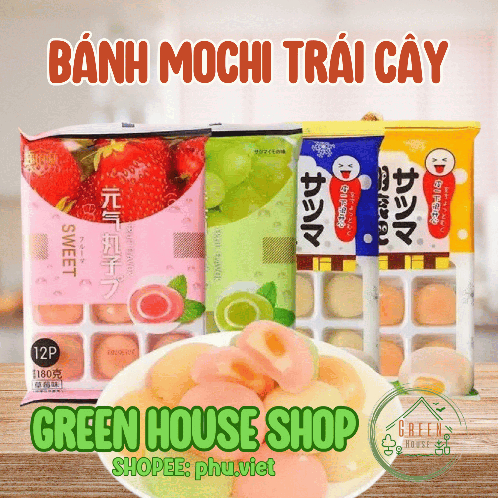 Bánh mochi lạnh hoa quả nhân kem tươi 180g