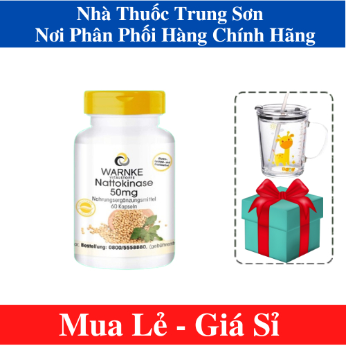 [HÀNG NHẬP KHẨU] Warnke Nattokinase – Nattokinase 50mg Fermentiert 2000 FU - Hộp 60 Viên