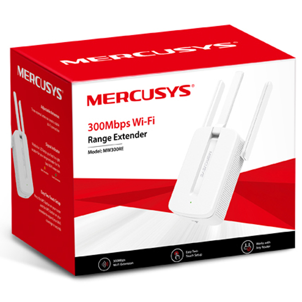 Bộ Mở Rộng Sóng Wifi Mercusys MW300RE Chuẩn N 300Mbps, Công Nghệ MIMO