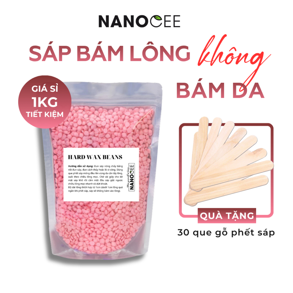 Sáp Wax Lông Hạt Đậu Giá Sỉ, Tẩy Lông Nách, Ria Mép, Lông Bikini, Tay Chân, Wat Bi