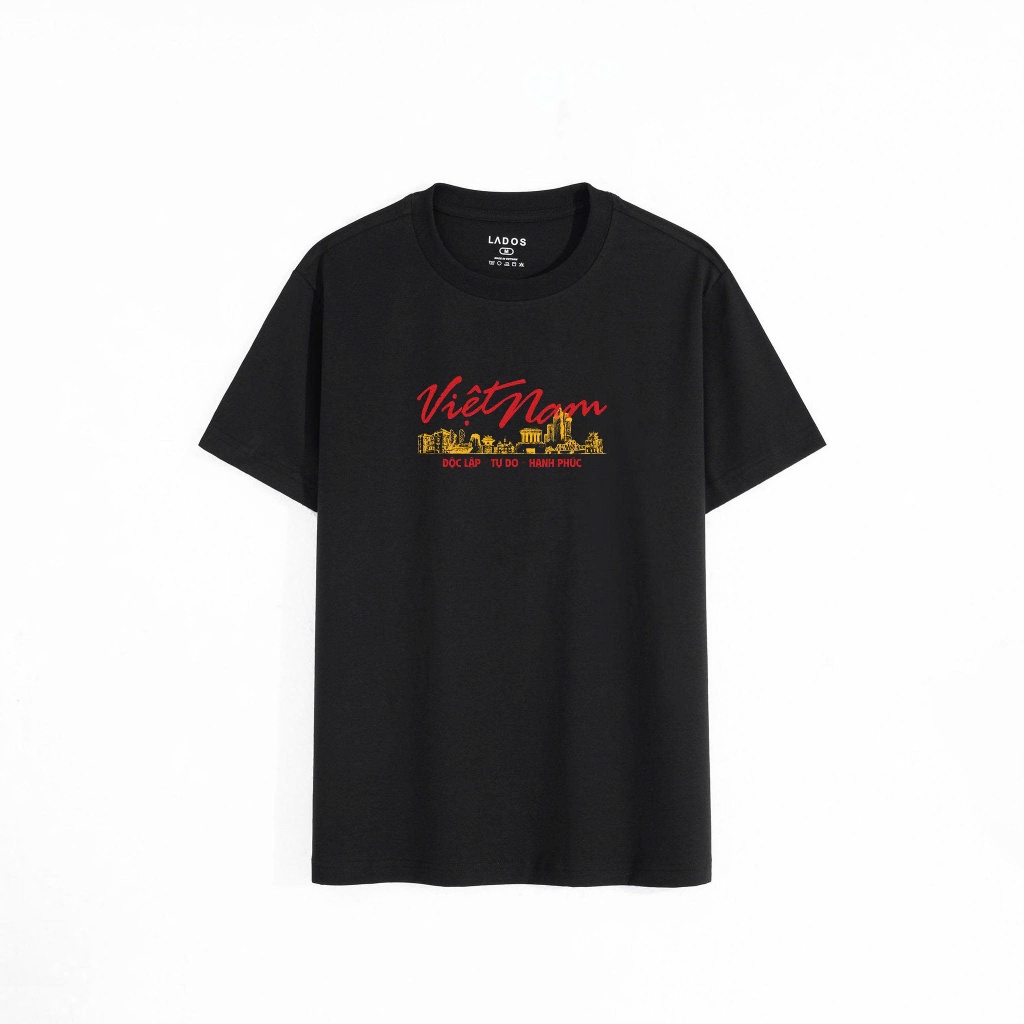 Áo Thun In Việt Nam Độc Lập LADOS-9274, Chất Vải 100% Cotton, Phong Cách Basic Trẻ Trung | BigBuy360 - bigbuy360.vn