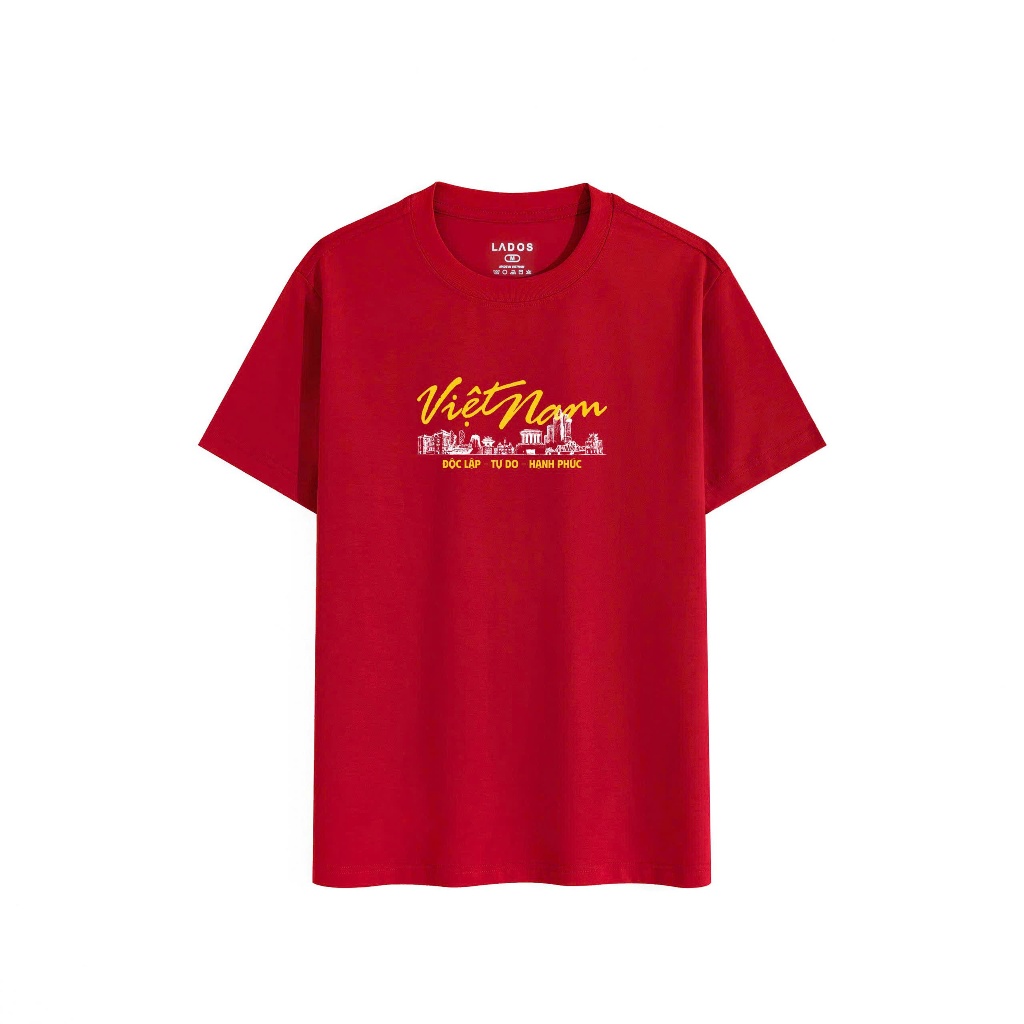Áo Thun In Việt Nam Độc Lập LADOS-9274, Chất Vải 100% Cotton, Phong Cách Basic Trẻ Trung | BigBuy360 - bigbuy360.vn