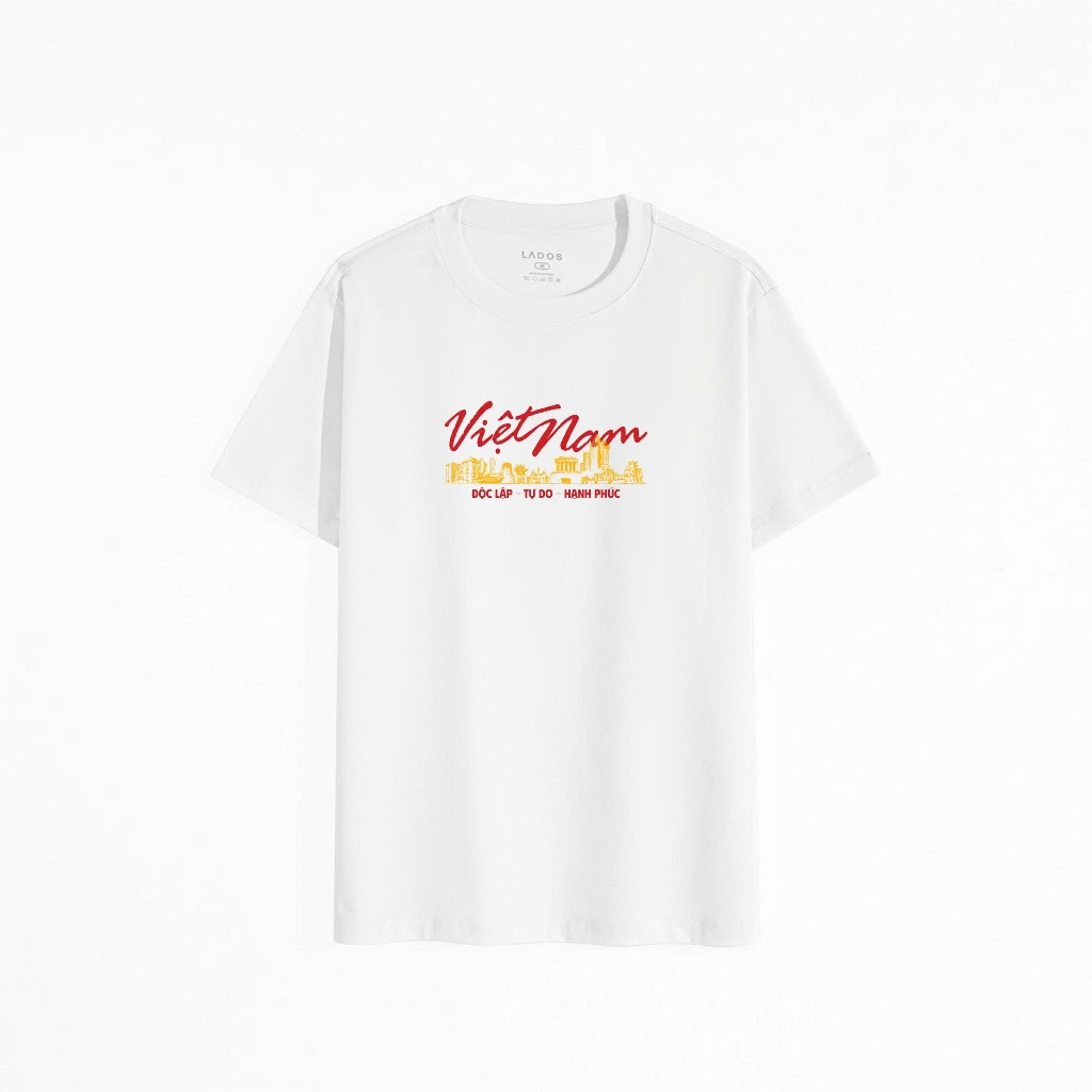 Áo Thun In Việt Nam Độc Lập LADOS-9274, Chất Vải 100% Cotton, Phong Cách Basic Trẻ Trung | BigBuy360 - bigbuy360.vn