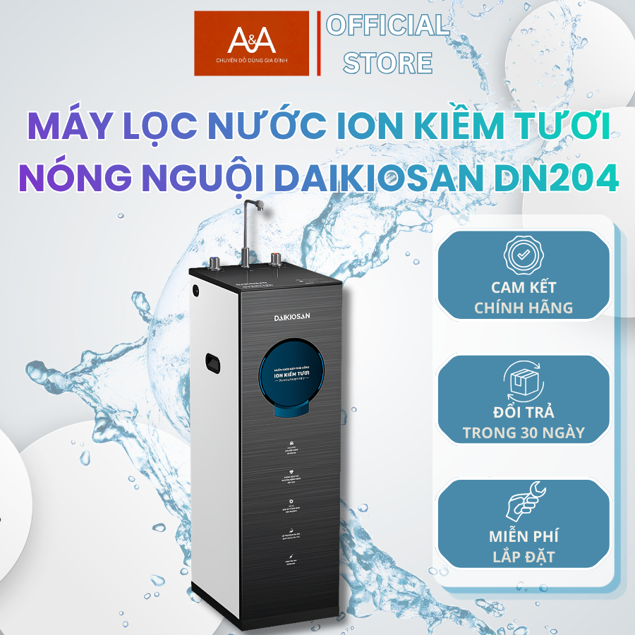 Máy Lọc Nước Ion Kiềm Tươi Nóng Nguội DAIKIOSAN DN204 - Gia Dụng Giá Tốt A&A
