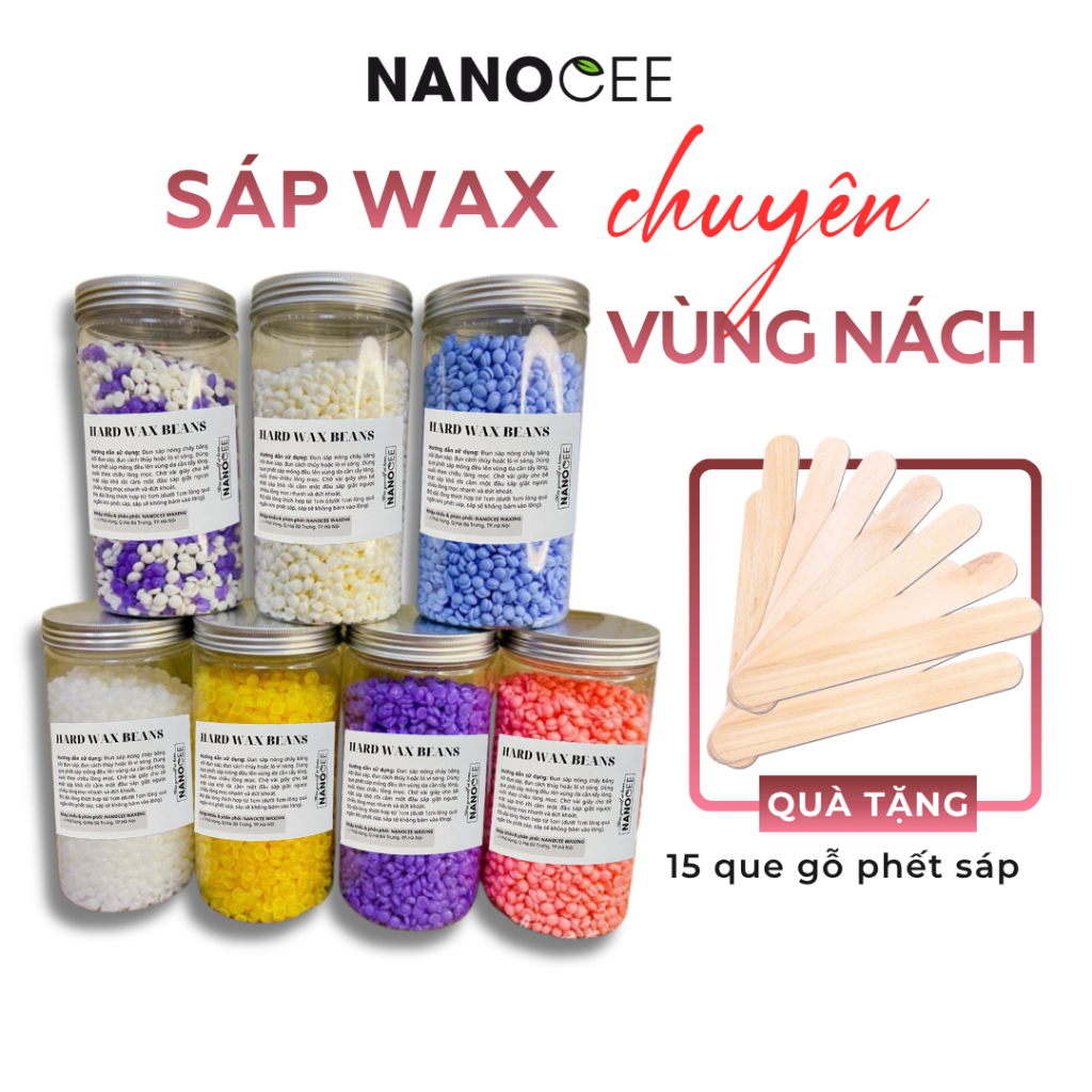 Sáp Wax Lông Nách 500G Giá Sỉ, Wat Ria Mép, Lông Bikini, Quát Lông Chân Tay SIÊU BÁM LÔNG