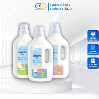 [Mẫu mới] Nước Giặt Xả Cho Bé Sachi Organic Thơm Lâu, Làm Mềm và Giữ Bền Màu Vải An Toàn Cho Trẻ Nhỏ 2KG