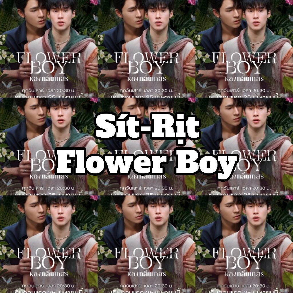 Sít rịt 4 card bo góc Flower Boy - Pearl Satjakorn x Peak Peemapol