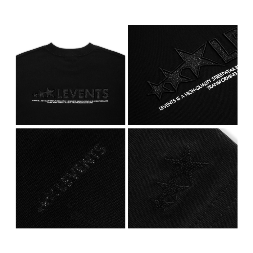 Áo Thun Levents Blink Blink XL Logo Oversized Tee/ Black 100% Cotton T-shirt | BigBuy360 - bigbuy360.vn