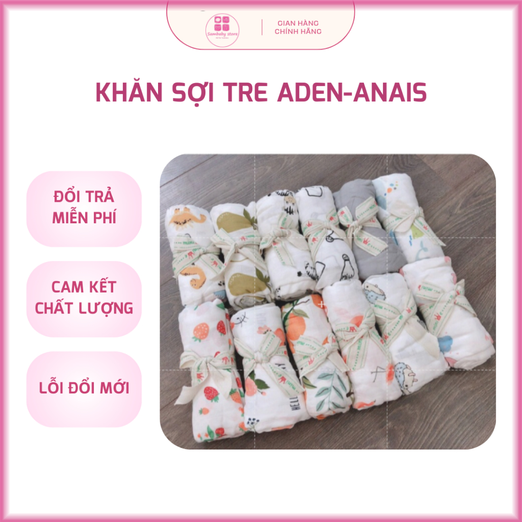 Khăn Sợi Tre ADEN-ANAIS Siêu Hot cho bé