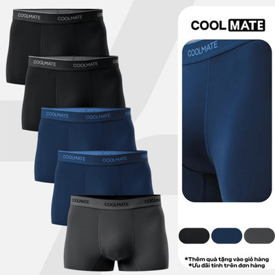 [MUA 5 TẶNG 1]Combo 5 Quần Lót Nam Trunk Ice Cooling II mát lạnh thoáng mát Coolmate