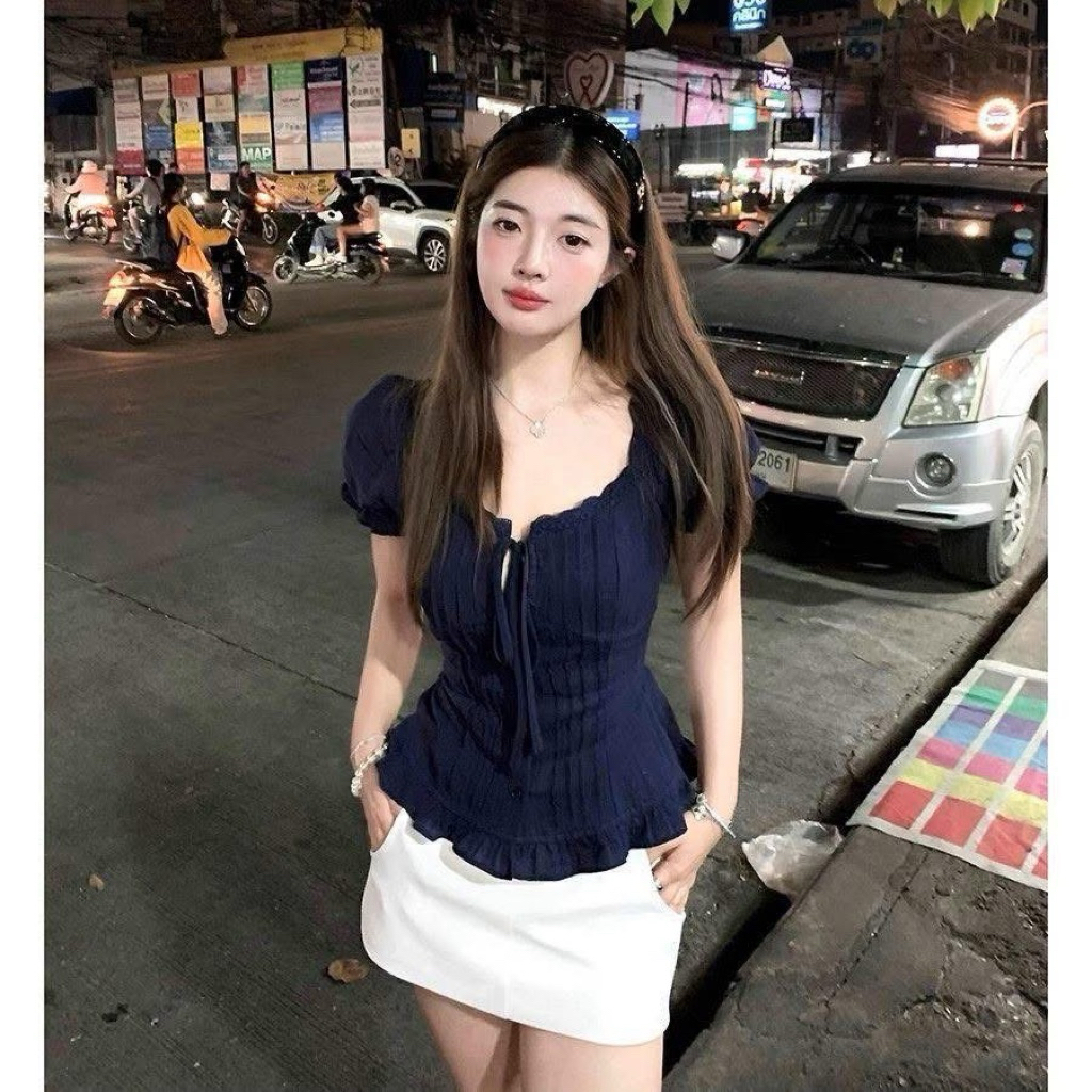 Áo kiểu dáng babaydoll nữ tone da