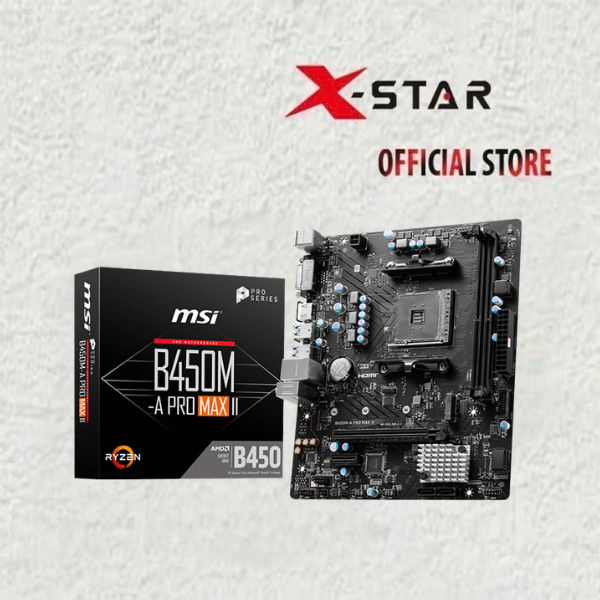 Main MSI B450M-A PRO MAX II DDR4 M-ATX Hỗ Trợ Ryzen Gen 2 Gen 3 - Bảo Hành 36 Tháng