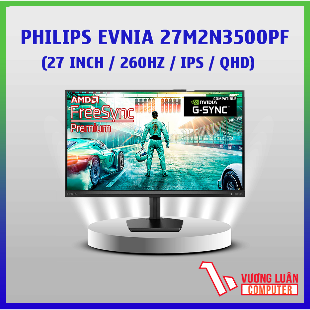 Màn hình Gaming Philips Evnia 27M2N3500PF 27" IPS 2K 260Hz 0,3ms HDR10 10bit màu - Chính hãng