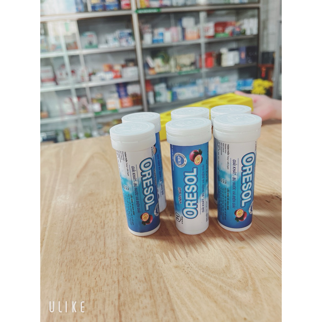 Viên sủi orezol bù nước điện giải lọ 10 viên