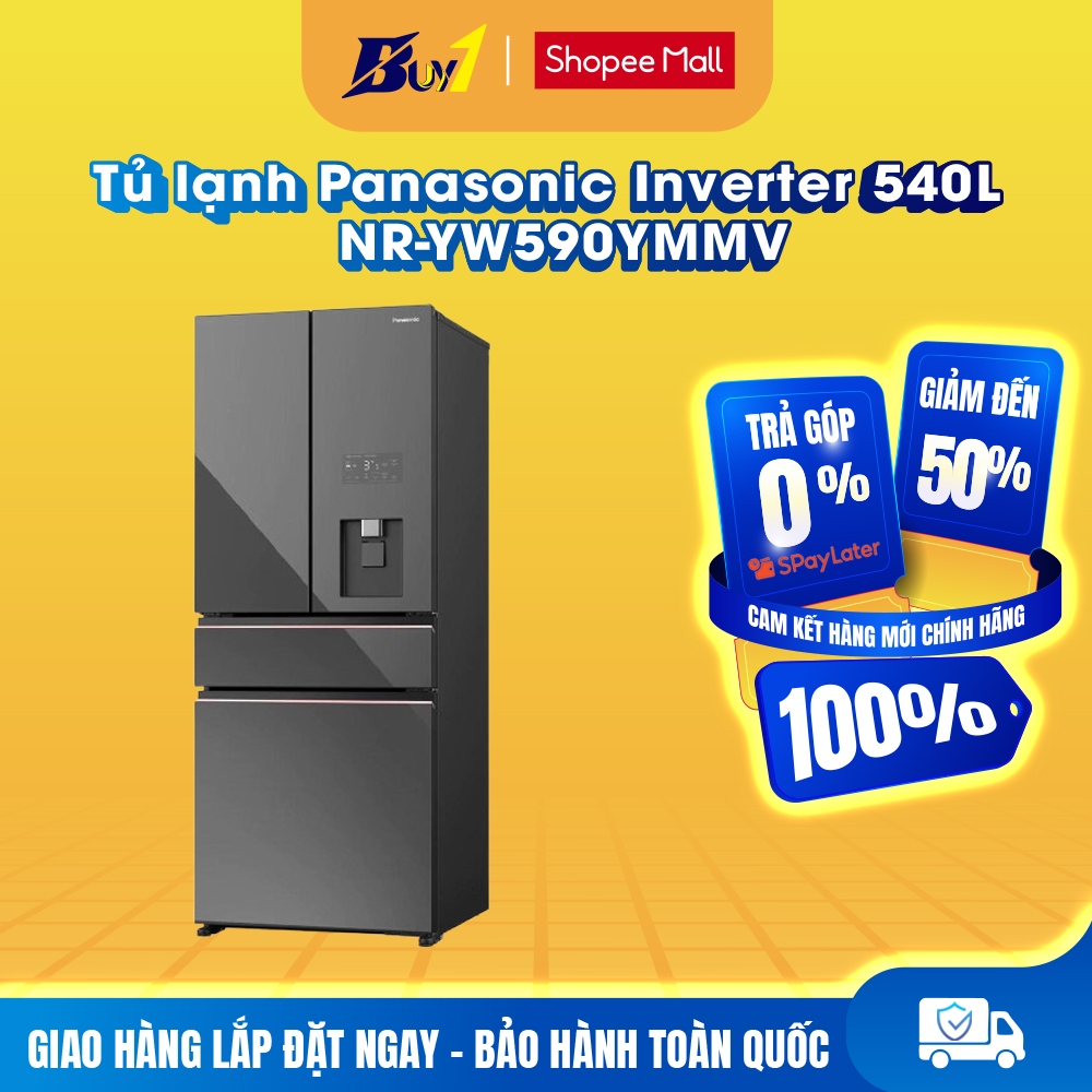 NR-YW590YMMV - Tủ Lạnh Panasonic NR-YW590YMMV 540 Lít Inverter - Hàng Chính Hãng