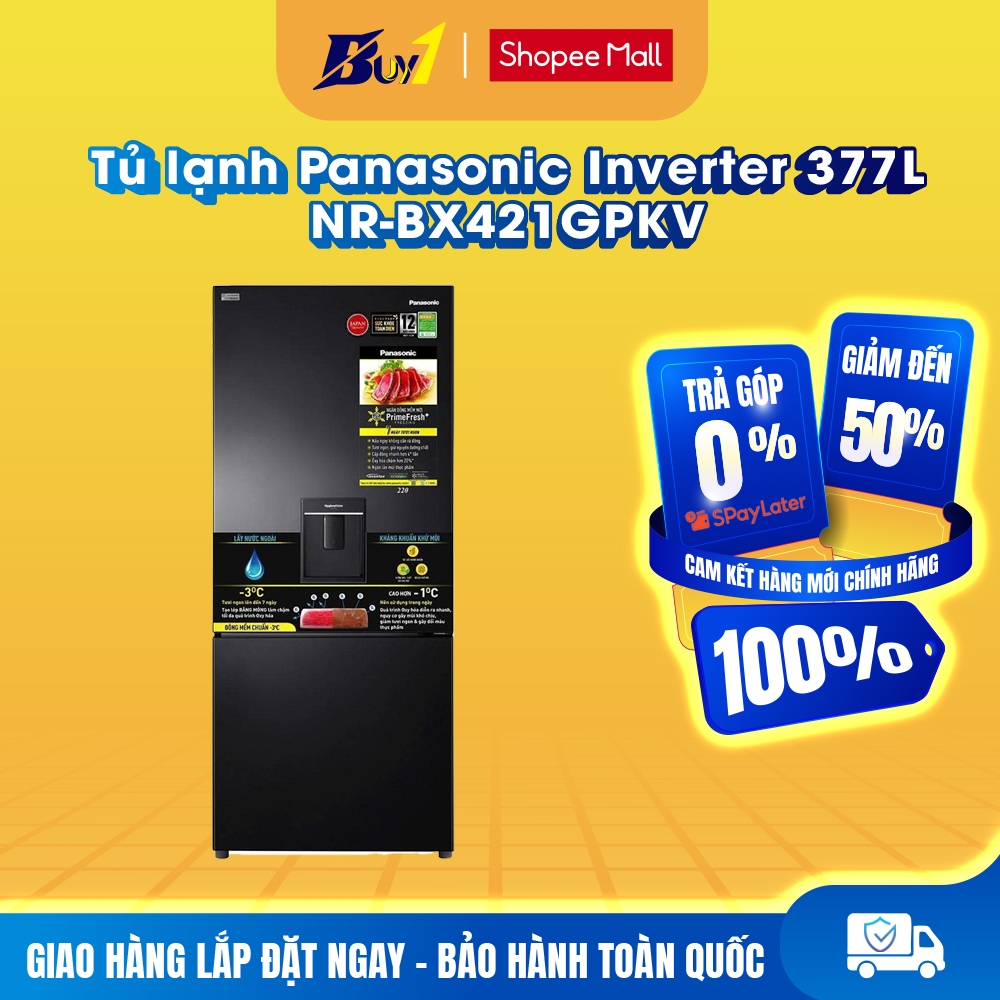 NR-BX421GPKV - Tủ lạnh Panasonic Inverter 377 lít NR-BX421GPKV - Hàng Chính Hãng