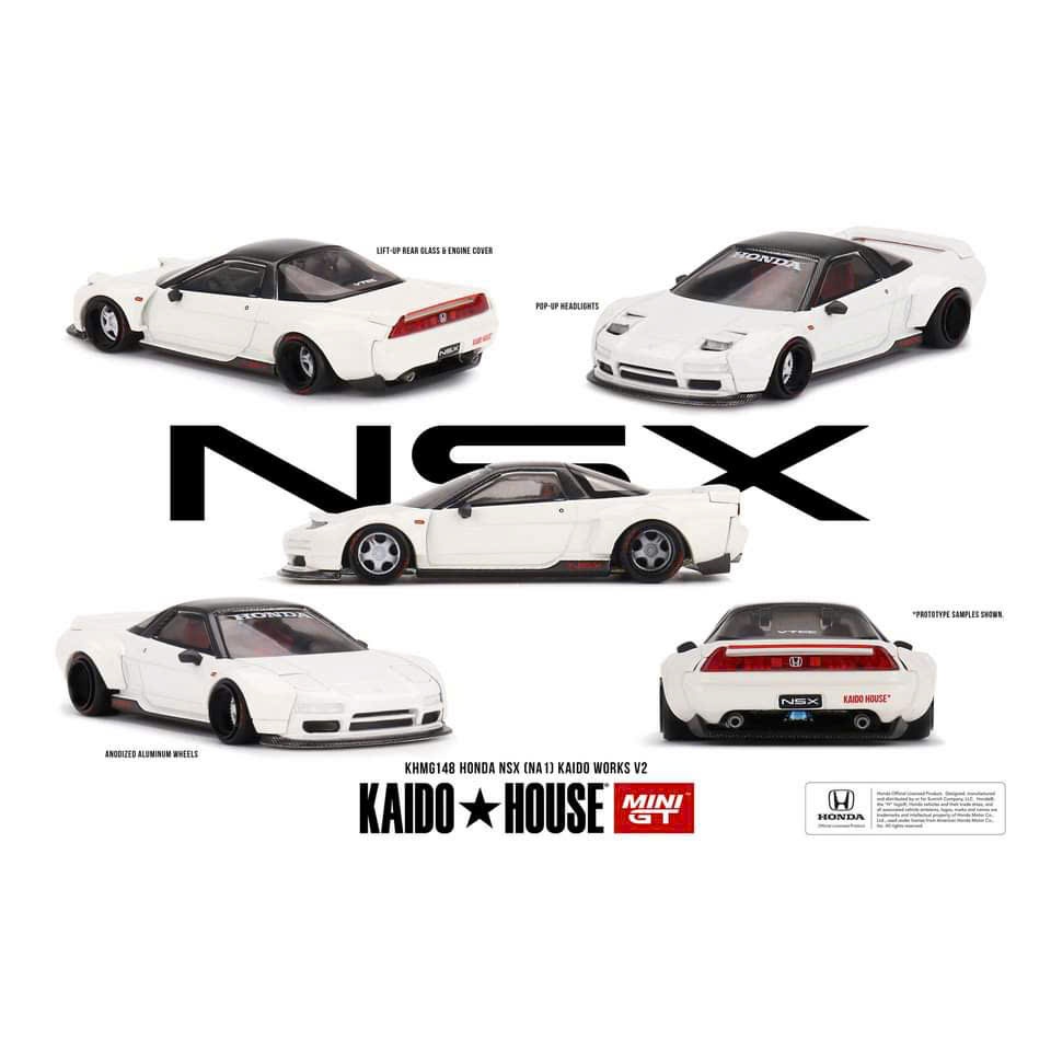 Xe mô hình Kaido House KHMG148 Honda NSX Kaido Works V2 màu trắng