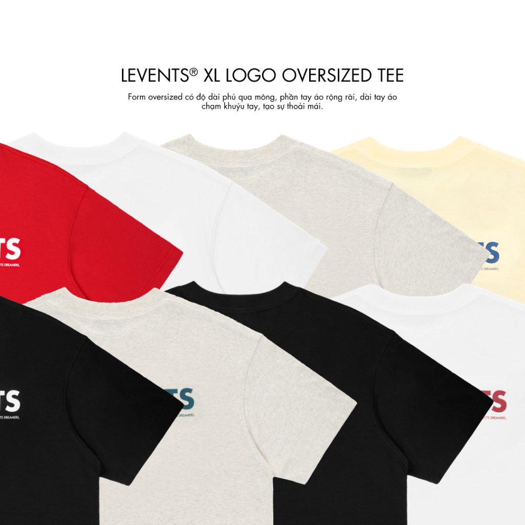 Áo Thun Levents XL Logo Oversized Tee 100% Cotton T-shirt | BigBuy360 - bigbuy360.vn