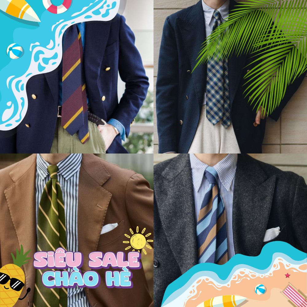 Cà vạt kẻ IVY LEAGUE handmade Nhật,Hàn style,vintage, công sở - secondhand (2hand)CỌP.vintage