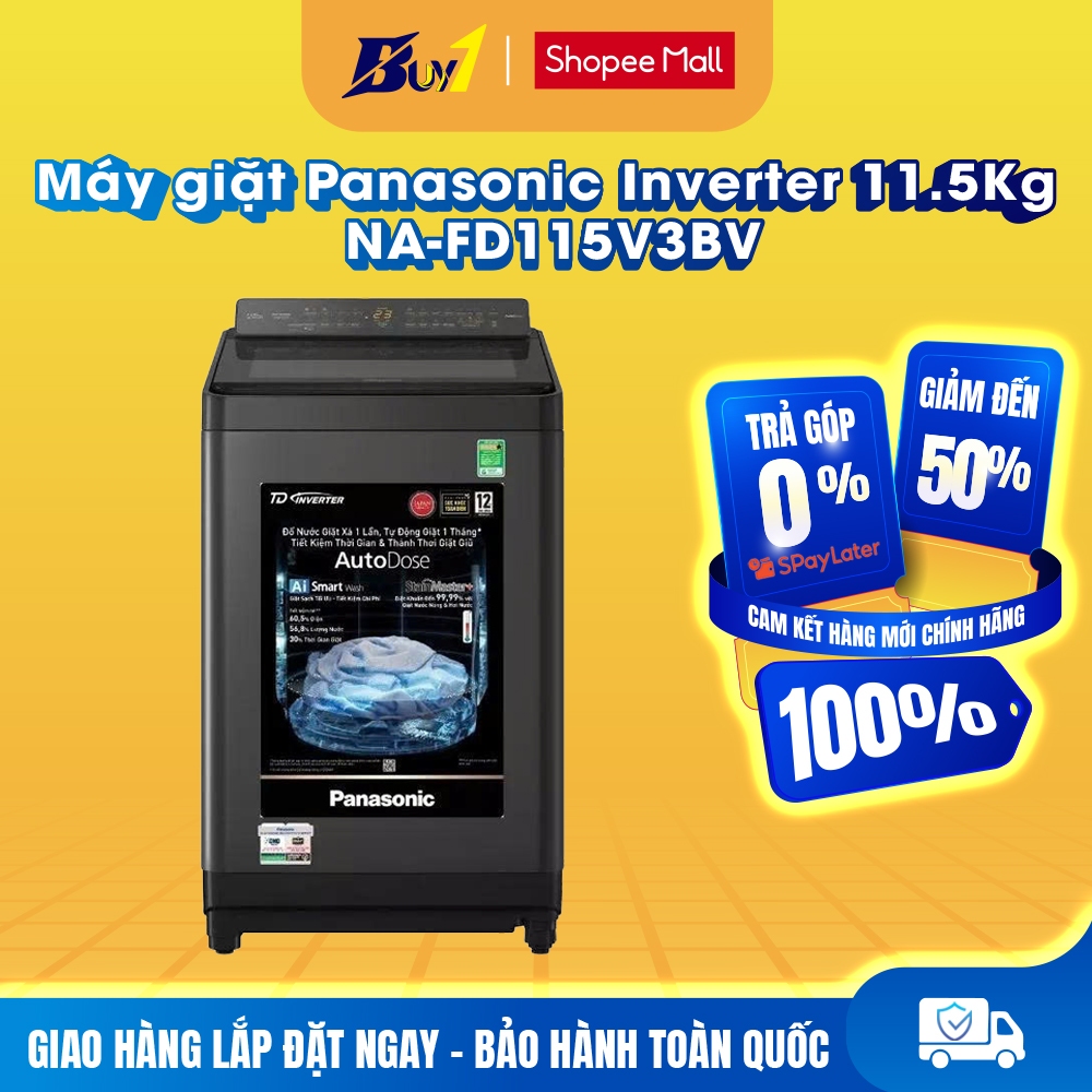 NA-FD115V3BV - Máy giặt Panasonic Inverter 11.5 Kg NA-FD115V3BV - Hàng Chính Hãng