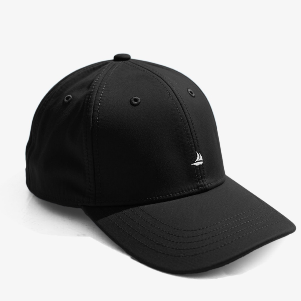 Mũ Lưỡi Trai Nam SIXMEN Basic Logo Thuyền Buồm Nón Kết Đen Trơn