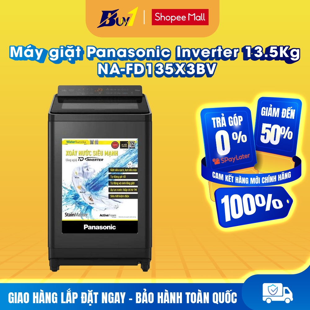 NA-FD135X3BV - Máy giặt Panasonic Inverter 13.5 kg NA-FD135X3BV - Hàng Chính Hãng
