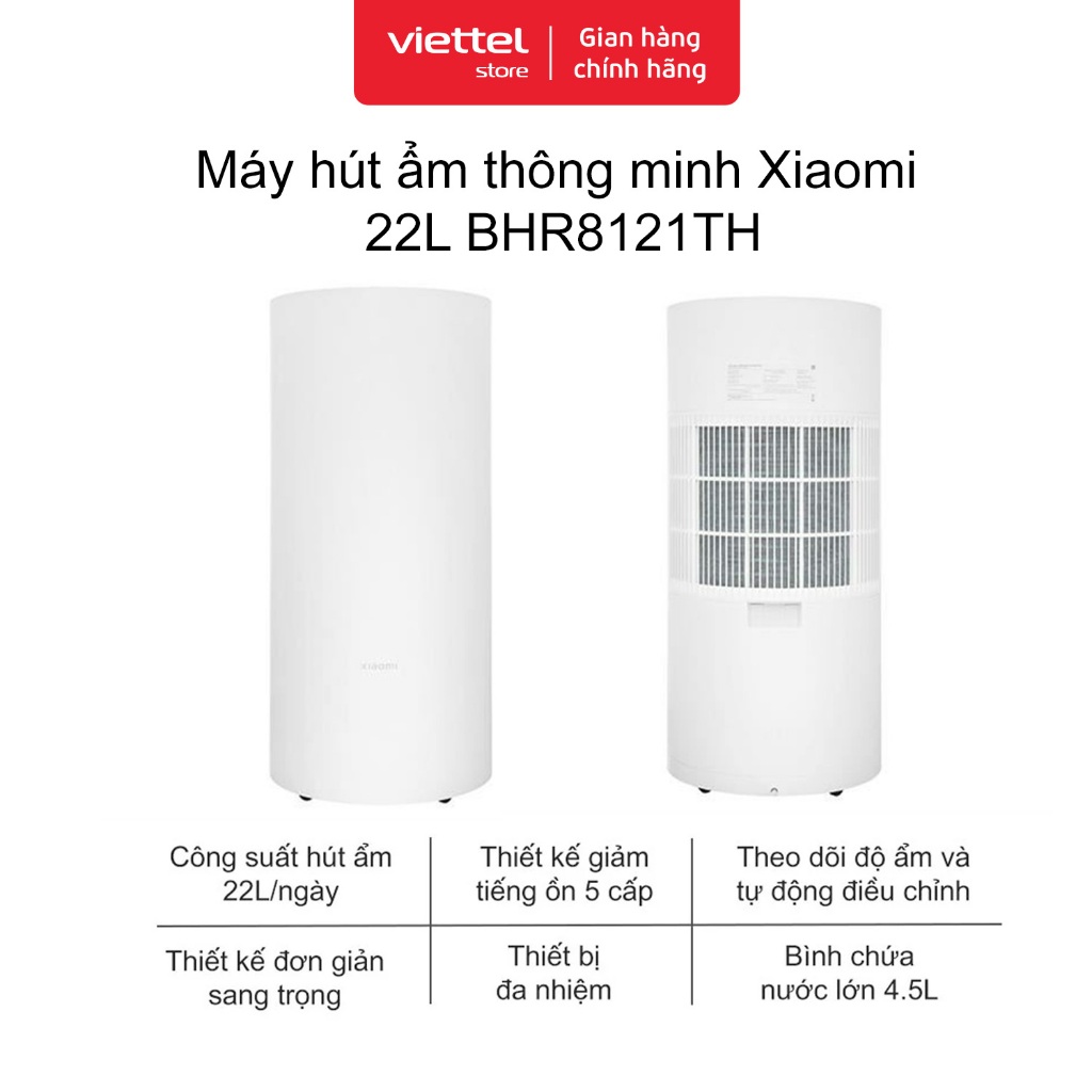 Máy Hút Ẩm Xiaomi BHR8121TH Chính hãng | Công Suất 22L/ngày |  3 Chế Độ Hút Ẩm Linh Hoạt