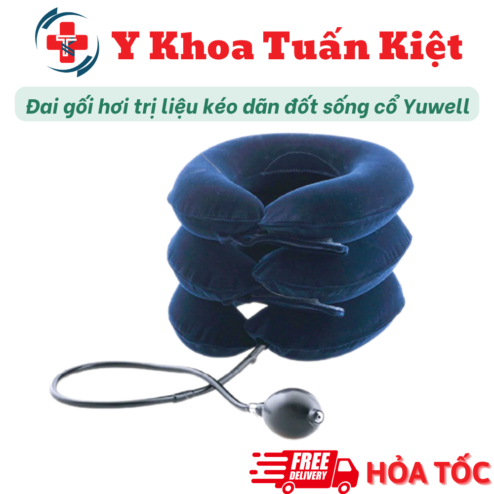 ✅ Đai bơm hơi Yuwell trị liệu vùng vai gáy và mỏi cổ