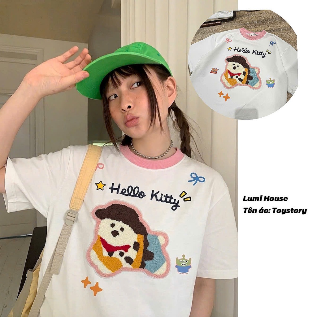 [LUMI HOUSE] Áo Phông Unisex Dễ Thương Nhiều Màu Form Vừa Vặn Dễ Mặc Dễ Phối