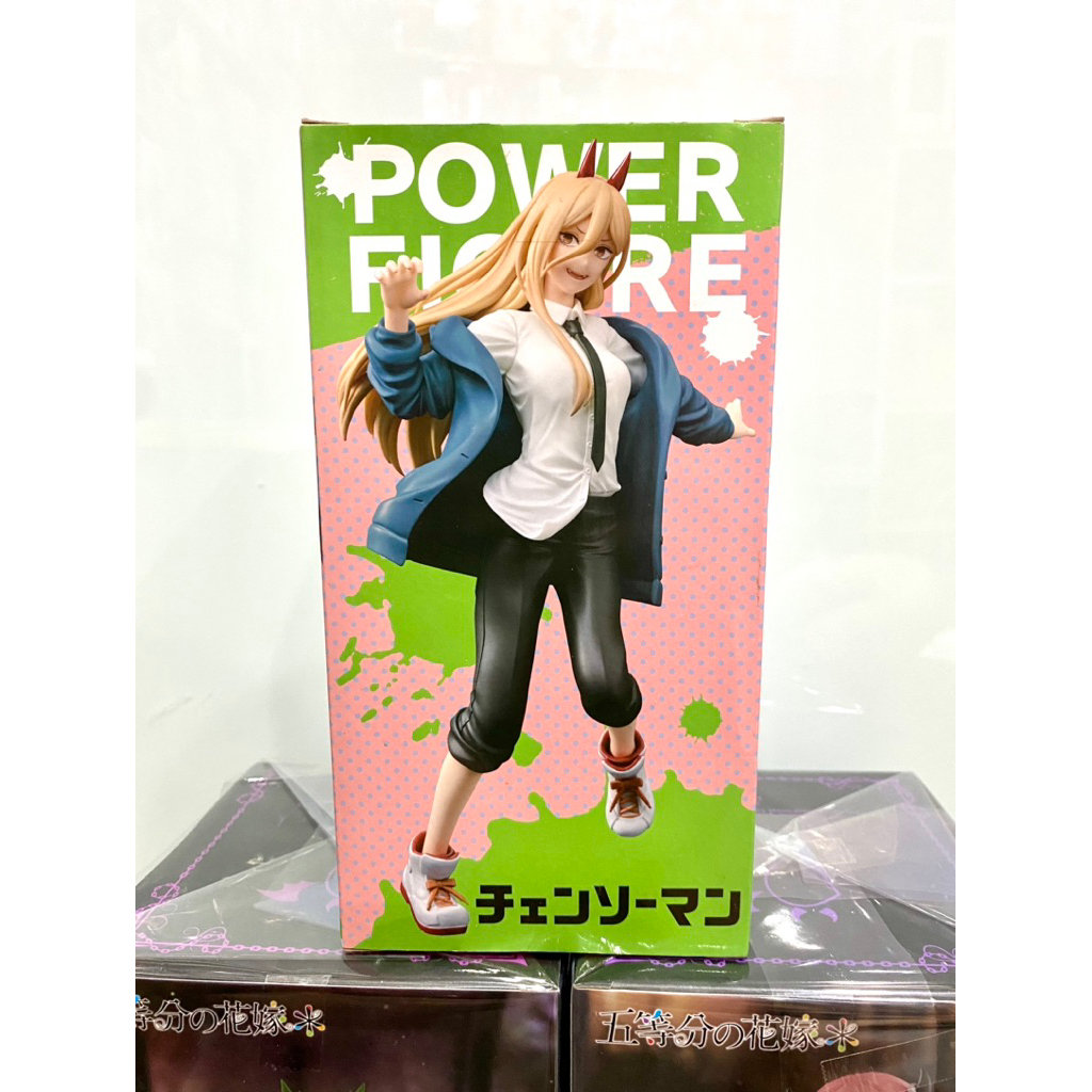 Mô Hình Power -Chainsaw man- FIGURE CHÍNH HÃNG makima power reze trang trí Pc laptop Figure xịn